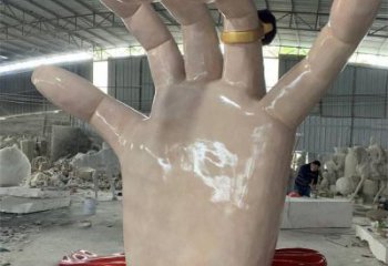手指雕塑觀賞型，景區(qū)雕塑，不銹鋼手指雕塑廠家指用