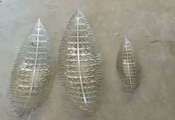 鏤空樹(shù)葉雕塑生產(chǎn)，街道標(biāo)識(shí)，鏡面鏤空樹(shù)葉雕塑供應(yīng)