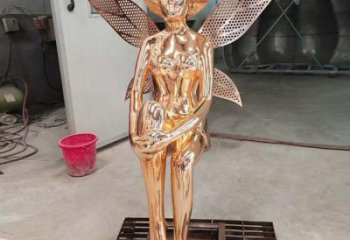 小精靈雕塑，抽象卡通雕塑，美陳人物擺件