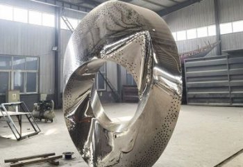 鈦金圓圈雕塑制造，廣場雕塑，制造不銹鋼圓圈雕塑批發