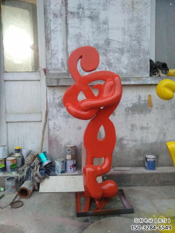 音樂符號雕塑定價，拉絲工藝，音樂符號雕塑工程