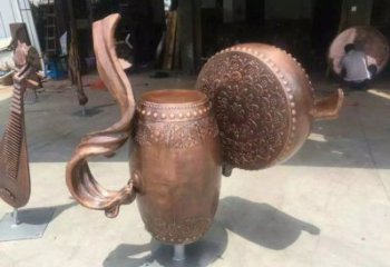 銅鼓雕塑專供，美陳雕塑，社區(qū)銅鼓雕塑預定