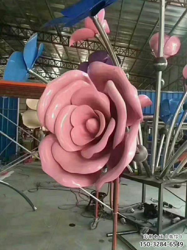鼓樓牡丹花雕塑工廠優(yōu)選，城市裝飾，牡丹花花朵雕塑供給