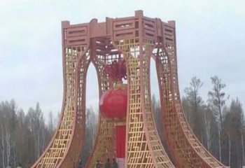 焦作景區燈籠球雕塑供給，公園雕塑，燈籠球雕塑供求