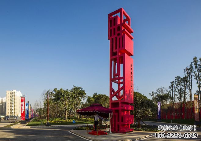 張家界住宅小區精神堡壘雕塑