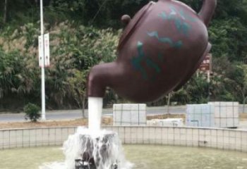 長沙小區天壺標志雕塑，多彩藝術，天壺雕塑生產廠家