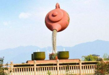 常州公園天壺雕塑工廠，不銹鋼材質，圓雕形式