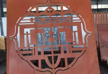 葫蘆島鏤空景墻雕塑，耐候鋼鏤空工藝設(shè)計(jì)