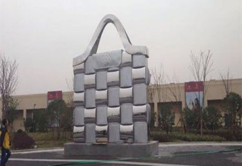 興安盟景觀背包雕塑優(yōu)選，陸地擺件，園林不銹鋼背包雕塑供應(yīng)