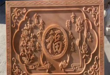 日照浮雕制造商，室外軟裝，景觀福字浮雕制作廠家