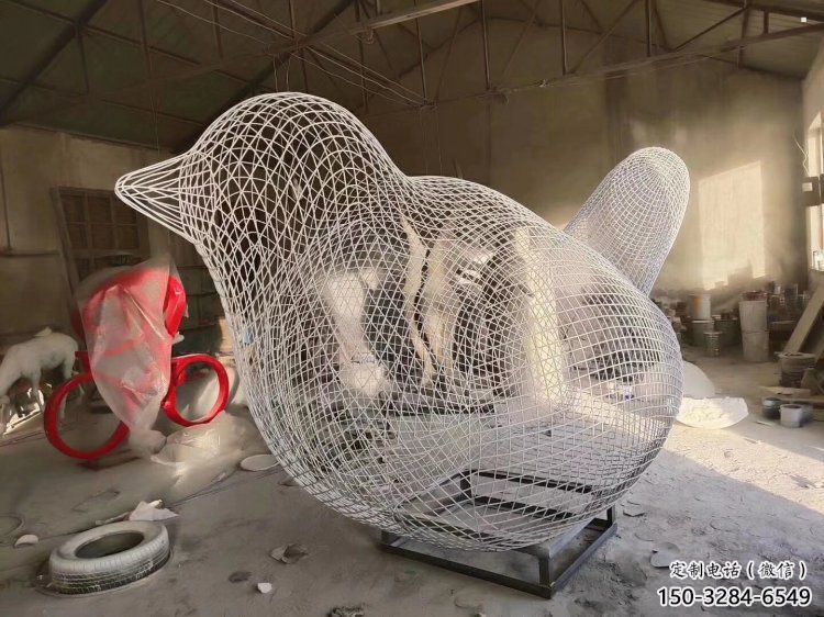 大理鏤空小鳥雕塑精選，陸地擺件，鐵藝鳥兒雕塑精品