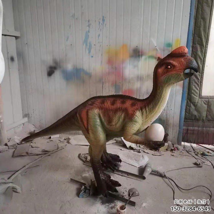 舟山抽象恐龍雕塑制造，動物雕塑，玻璃鋼恐龍雕塑展品