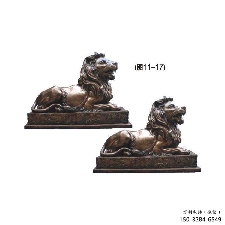 金華公園獅子雕塑供求，景觀雕塑，鑄銅趴獅雕塑優選