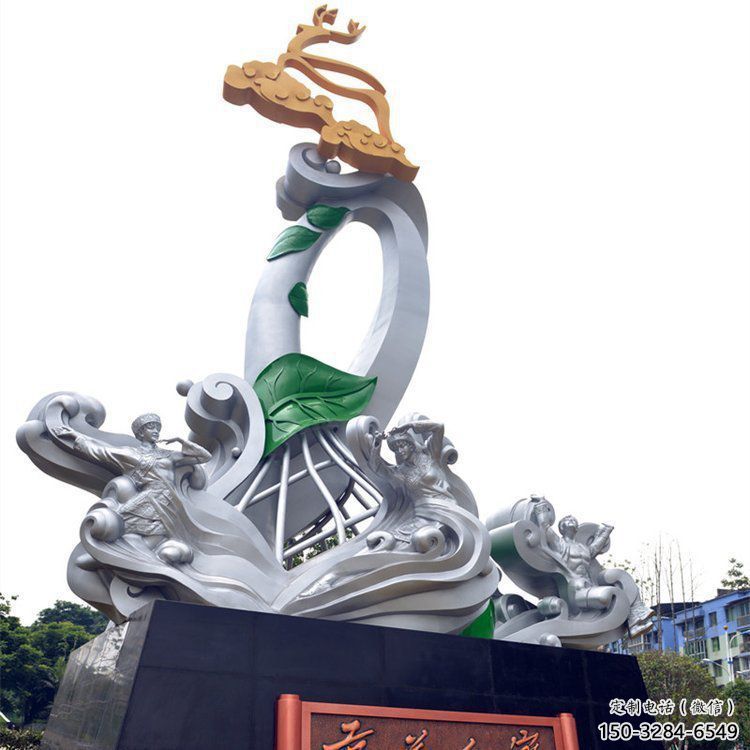 萬盛蘭花雕塑承接，城市裝飾，大型蘭花花朵雕塑公司