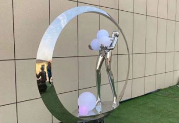 吐魯番仙子雕塑展品，公園小品，景觀圓環仙子雕塑生產商