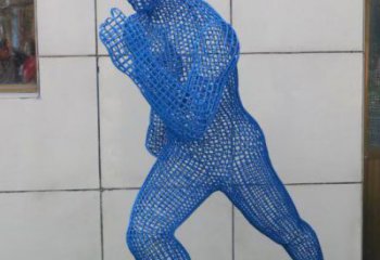 思茅鏤空跑步雕塑，標識雕塑，烤漆鐵藝人物雕塑優選